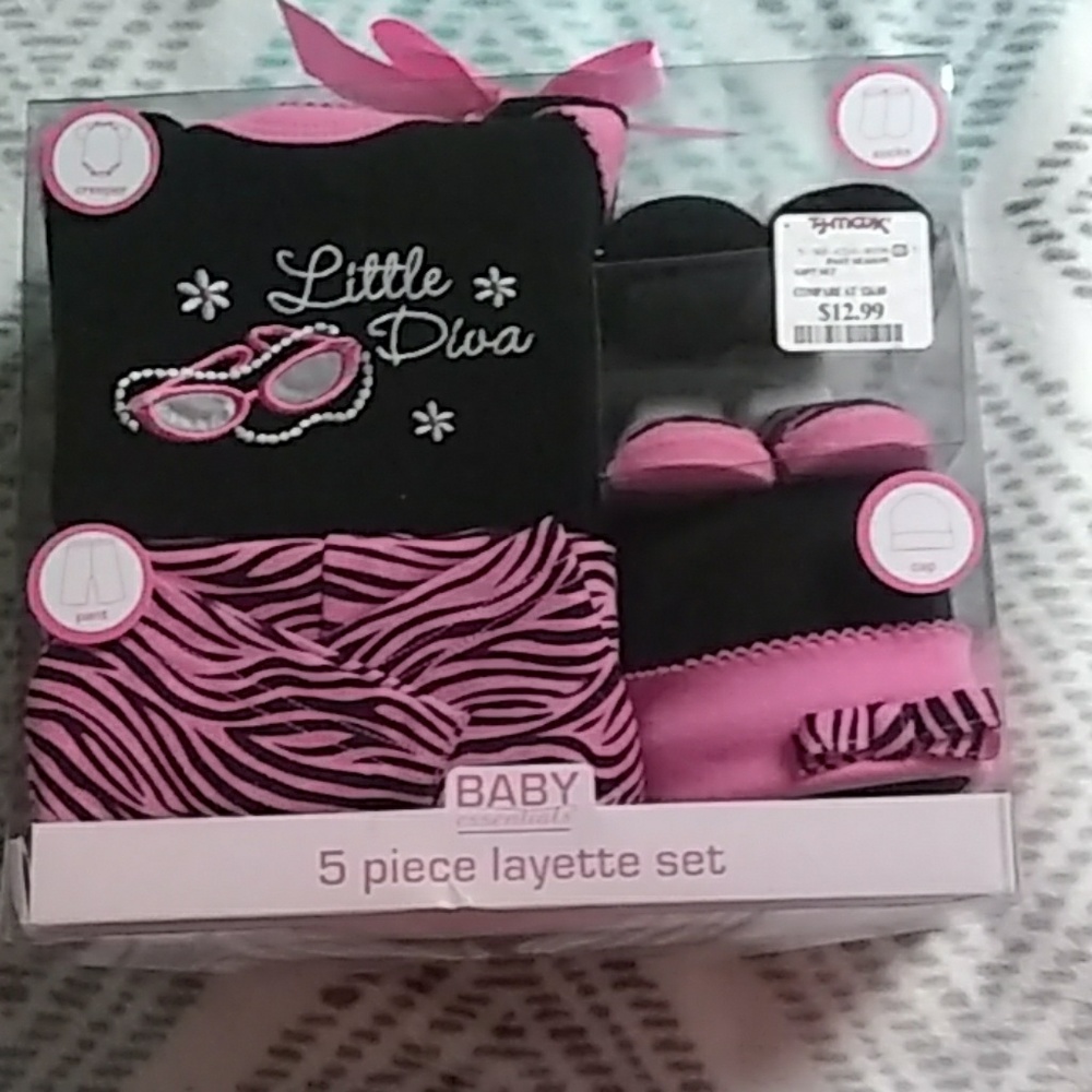 5 piece gift set baby girl